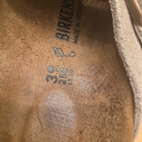 Birkenstock Boston Suede Leather Clogs Taupe Unisex Size EU 39 - Picture 5 of 10